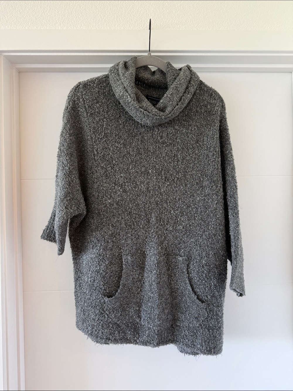 American Eagle Outfitters Gray Cowl Neck Sweater Tunic